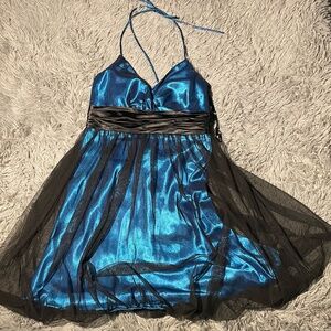 Morgan & Co.: Blue and Black Formal Dress